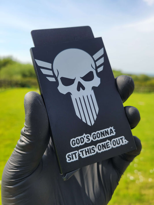 The Punisher-Inspired RFID Metal Card Wallet