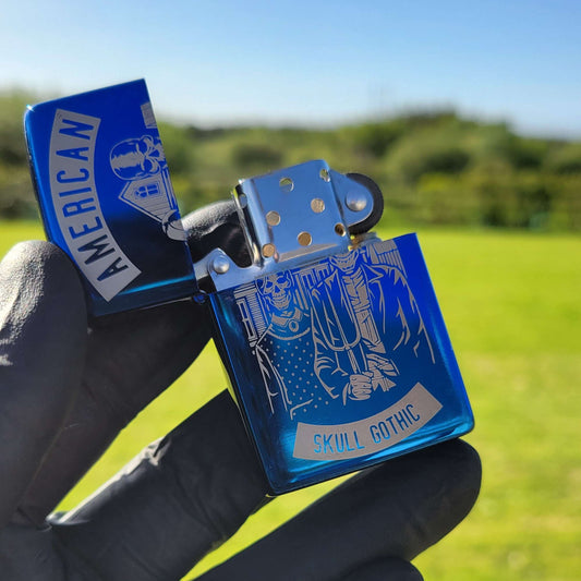 American Skull Gothic Windproof Lighter