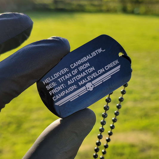 Personalized Helldivers Dog Tags